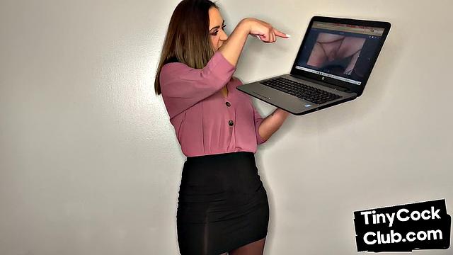 Femdom CFNM disgusted by small cocks from the tiny cock club