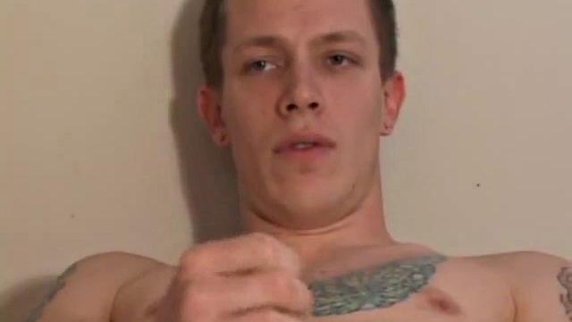 This time it's just Shane and an anal probing sex toy. Shane raises his knees to his shoulders and begins self-penetration pleasure. His cock hardens and he goes to town stroking it until he can't hold back any more and shoots his cum load.