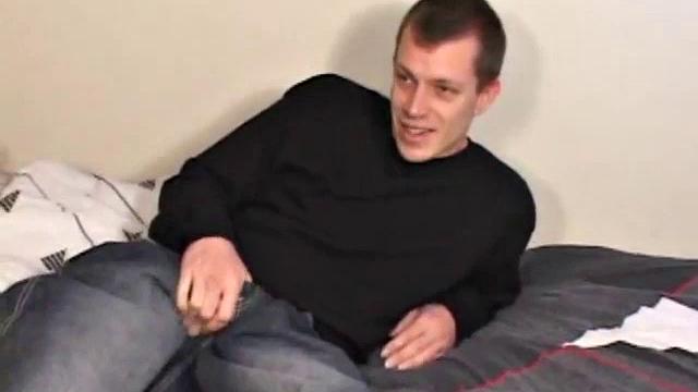 This time it's just Shane and an anal probing sex toy. Shane raises his knees to his shoulders and begins self-penetration pleasure. His cock hardens and he goes to town stroking it until he can't hold back any more and shoots his cum load.