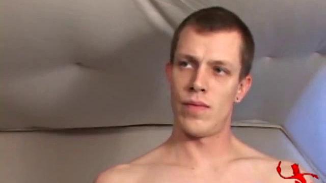 This time it's just Shane and an anal probing sex toy. Shane raises his knees to his shoulders and begins self-penetration pleasure. His cock hardens and he goes to town stroking it until he can't hold back any more and shoots his cum load.