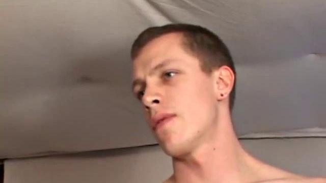 This time it's just Shane and an anal probing sex toy. Shane raises his knees to his shoulders and begins self-penetration pleasure. His cock hardens and he goes to town stroking it until he can't hold back any more and shoots his cum load.