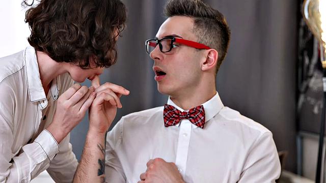 She Is Nerdy - Darcy Dark - Two Horny Nerds Fuck