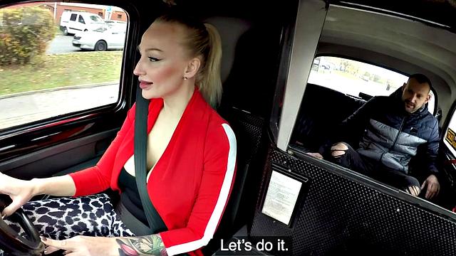 European cabbie sucking and riding hard dick