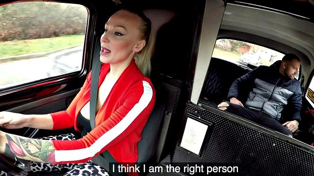 European cabbie sucking and riding hard dick