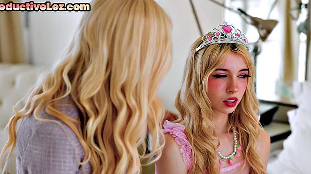 Seductive petite lez got licked by stunning MILF at prom