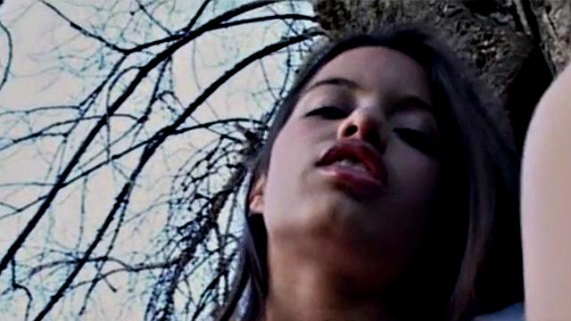 Little Lupe rubbing and fingering her pussy