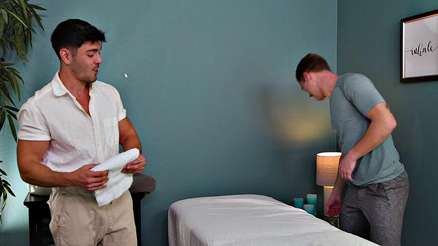 Tatted Massage Therapist Screws Muscly Hunk Afterhours - Nico Coopa, Jonathan Tylor - NextDoorRaw