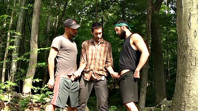 Anal Action In the Forest - Rich Kelly, Dale Cooper & Zack Taylor