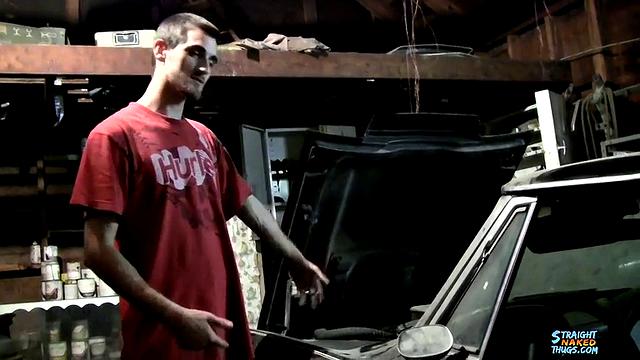 Cumshot In the Garage - Duke