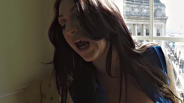 British Brunette Fucks Tourist