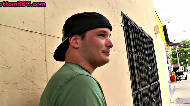 Black thug picked up and assfucked outside in public