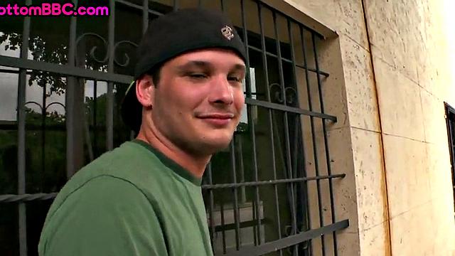 Black thug picked up and assfucked outside in public