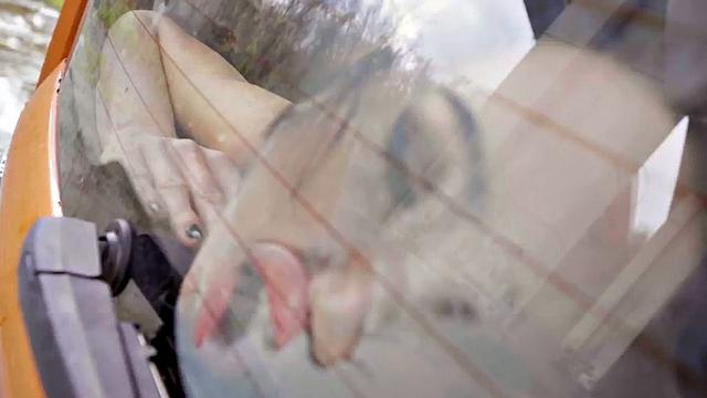 Big-titted babe riding her instructor