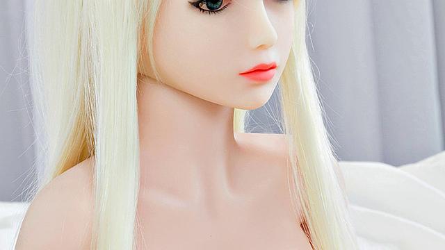 Blonde Mini Love Doll with hot big tits for Doggystyle