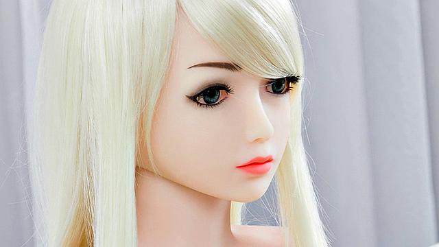 Blonde Mini Love Doll with hot big tits for Doggystyle