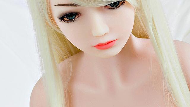 Blonde Mini Love Doll with hot big tits for Doggystyle