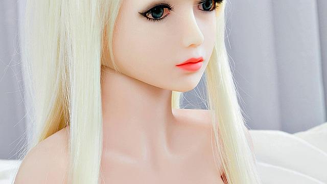 Blonde Mini Love Doll with hot big tits for Doggystyle