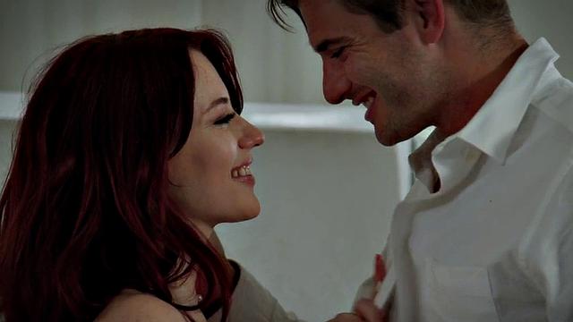 Cuckold Xmas sex with redhead wife