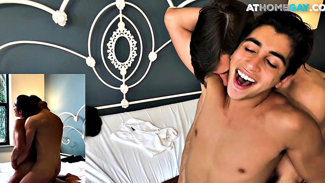 Home stud barebacks petite Latin twink after getting blowjob