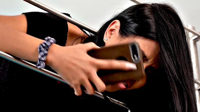 STUCK4K. Latina with beautiful ass cleans house and it leads to sex