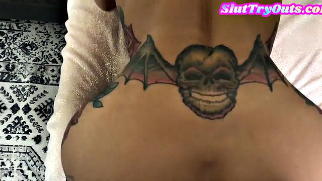 Voyeur cuckquean helps hubby choose goth slut