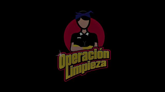 Cleaning lady drenched in oil and ppunded