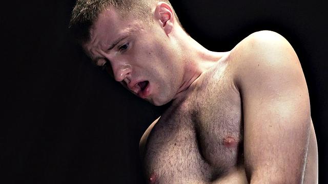 Suited mason fucks stud asshole after dildo pleasure