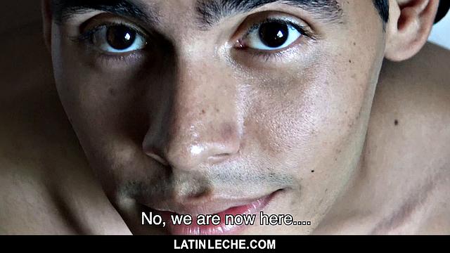 Horny cameraman pays Latin stud to stroke, suck, and take cock