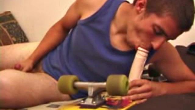 Mica Strokes With a Dildo