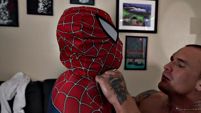 Hero cosplayer jerked and doggystyled