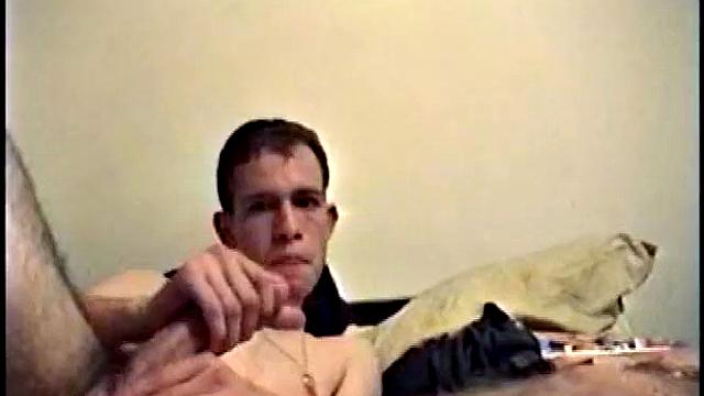 Putting his hairy ass and balls in our face, Nate gets himself hard, with a little help from some porn magazines. The young man kneels over his porn, and a box, with a pillow tucked between his legs.