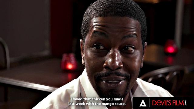 DEVILS FILM - Petite Lesbian Girl Wants Her Pussy Pounded By Huge Cock