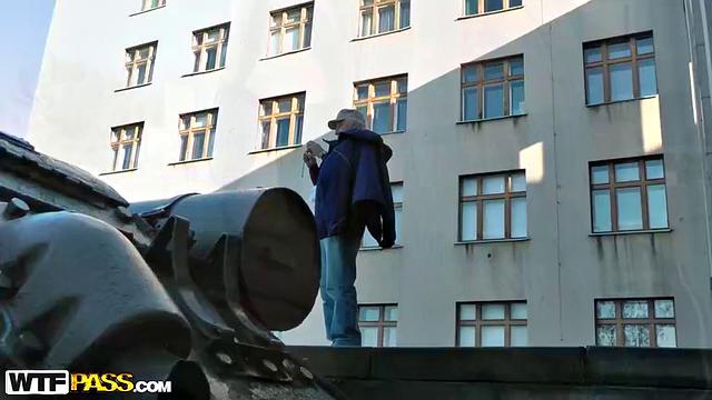 Young cutie in outdoor sex films