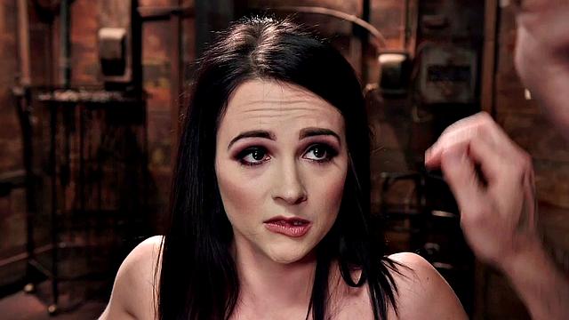 Petite bdsm subject dominated with deepthroat and whipped