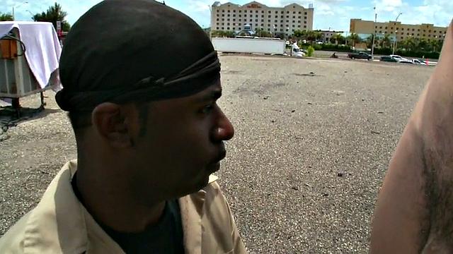 Black thug picked up and assfucked outdoors in public