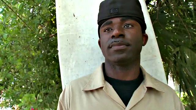 Black thug picked up and assfucked outdoors in public