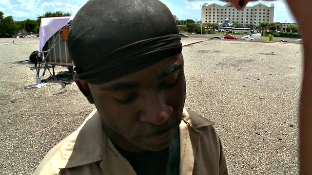 Black thug picked up and assfucked outdoors in public