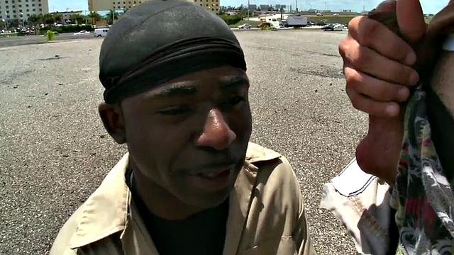 Black thug picked up and assfucked outdoors in public