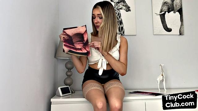 SPH femdom babe talks dirty about poor small dicks