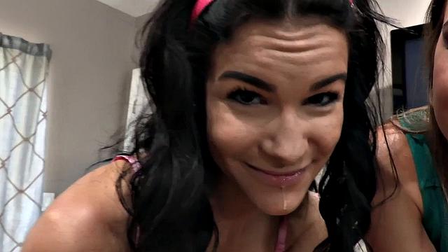 Kinky stepmom rides in taboo 3way with 21yo stepdaughter