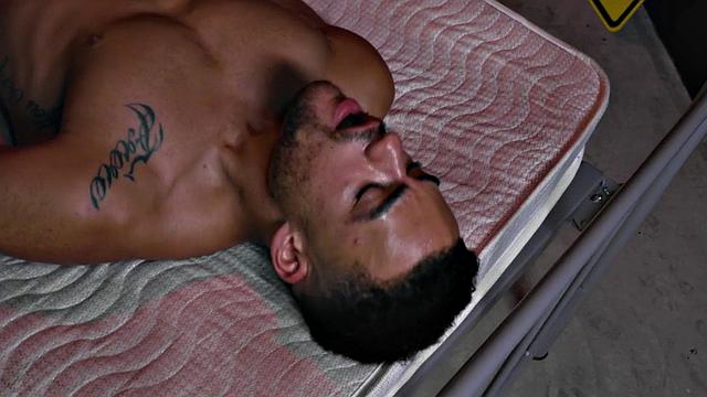 Muscle bottom getting ass licked and raw breeded