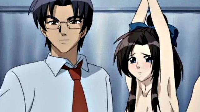 Bound hentai babe gets railed