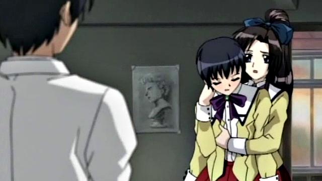 Bound hentai babe gets railed