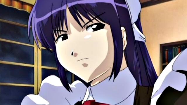 Bound hentai babe gets railed