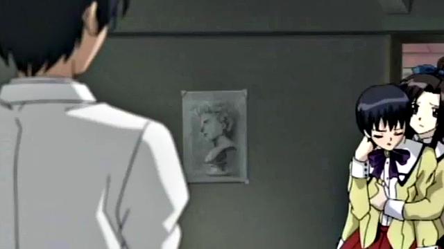 Bound hentai babe gets railed