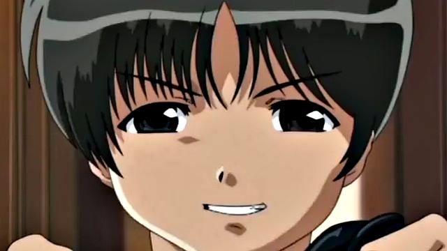 Bound hentai babe gets railed