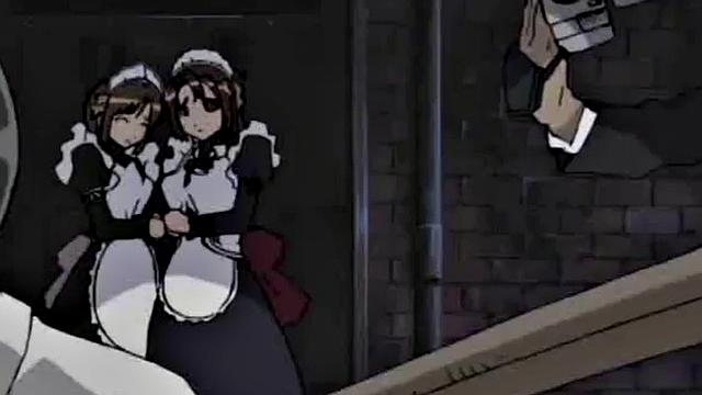 Bound hentai babe gets railed