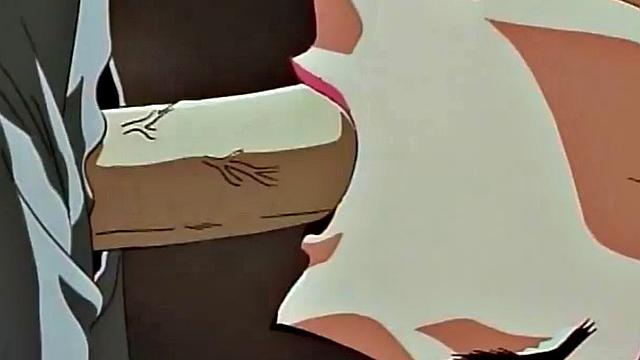 Bound hentai babe gets railed