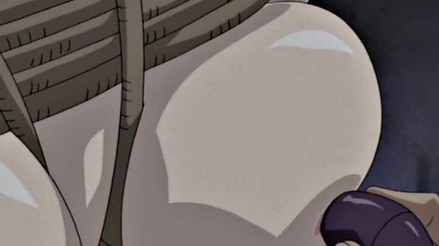 Bound hentai babe gets railed