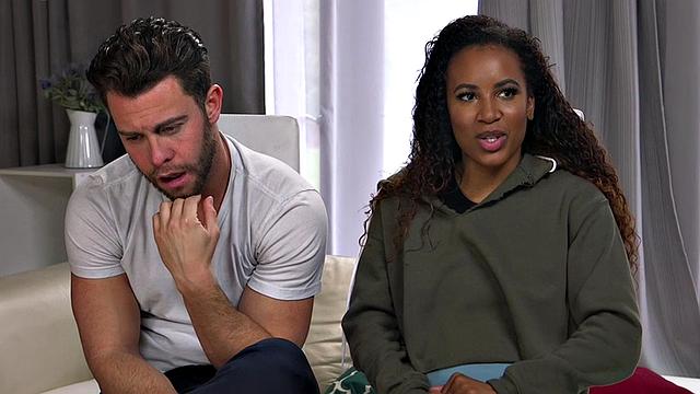 BDSM Ebony babe with perky boobs fucked in chocolate pussy